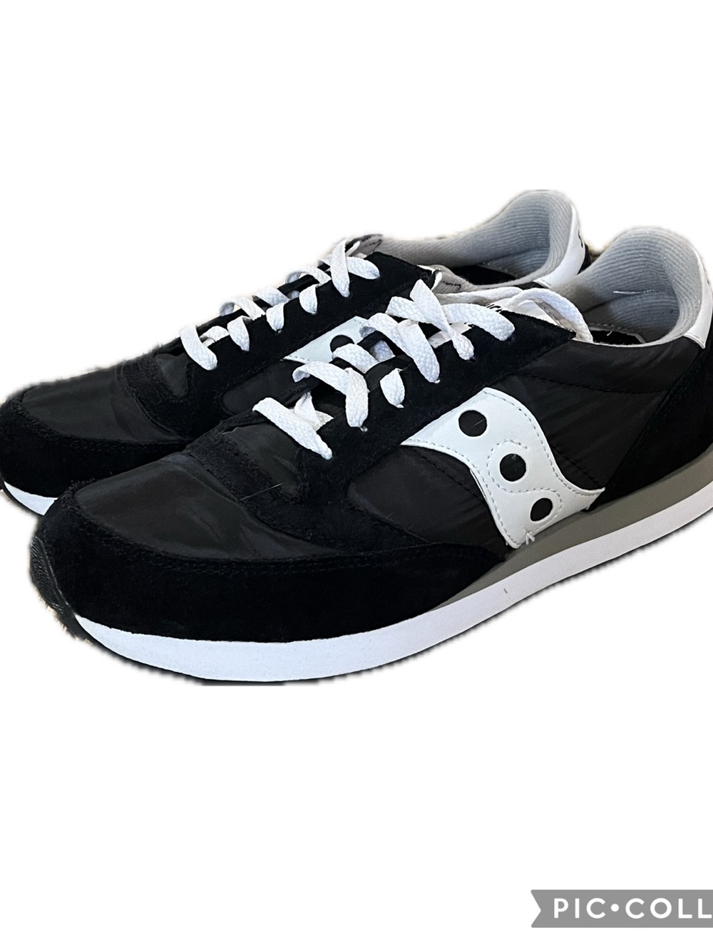 Saucony Men’s Black & White Jazz Originals Trainer Sneakers Size 9.5 S2044-449